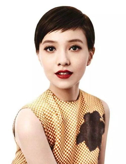 短发的女明星图片